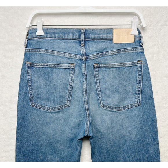 EVERLANE The Original Cheeky Cropped Jean High Rise Stretch Raw Hem Sz 28 - Picture 8 of 11